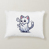 Ghost Kitty Halloween-Kostüm Dekokissen (Rückseite)