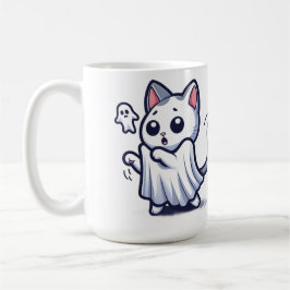 Ghost Kitty Halloween-Kostüm Kaffeetasse