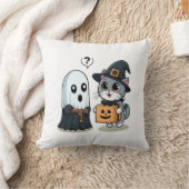 Ghost Kitty Halloween-Kostüm Kissen (Decke)