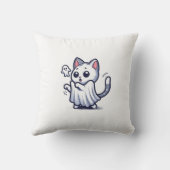 Ghost Kitty Halloween-Kostüm Kissen (Rückseite)