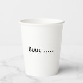 Ghost Kitty Halloween-Kostüm Pappbecher (Rückseite)