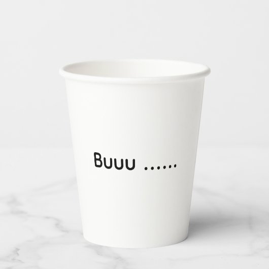 Ghost Kitty Halloween-Kostüm Pappbecher (Rückseite)