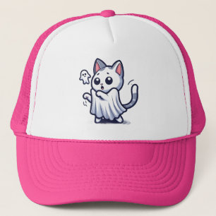Ghost Kitty Halloween-Kostüm Truckerkappe