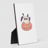 Ghost Kitty in a pumpkin Classic T-Shirt Fotoplatte (Seite)