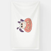Ghost Kitty in einem Kürbis Klassischer T - Shirt Banner (Vertikal)