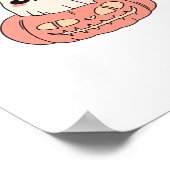 Ghost Kitty in einem Kürbis Klassischer T - Shirt Poster (Ecke)