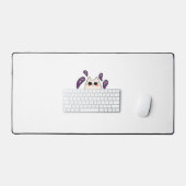 Ghost Kitty in einem Kürbis Klassischer T - Shirt Schreibtischunterlage (Tastatur & Maus)