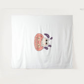 Ghost Kitty in einem Kürbis Klassischer T - Shirt Wandteppich (Vorderseite (Horizontal))