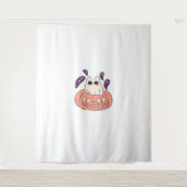 Ghost Kitty in einem Kürbis Klassischer T - Shirt Wandteppich (Vorderseite)