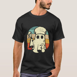 Ghost Koch Halloween Kostüm Ghoul Kochen Koch Cu T-Shirt