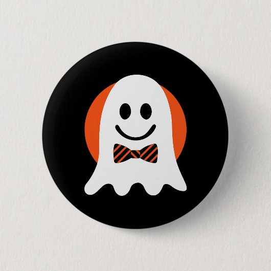 Ghost Kostüm Halloween Gesicht Männer Frauen Erwac Button (Vorderseite)