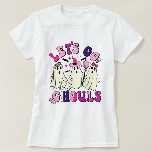 Ghost-Kostüm lass's Go Ghouls Halloween T-Shirt (Design vorne)