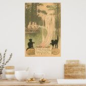 Ghost Kürbislaterne Black Cat Elves Poster (Küche)