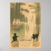 Ghost Kürbislaterne Black Cat Elves Poster (Vorne)