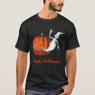 Ghost Kürbislaterne Funny Halloween T-Shirt