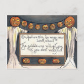 Ghost Kürbislaterne Pumpkin Scarecrow Postkarte (Vorderseite)