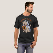 Ghost Labrador Puppy Treats Halloween Labrador Dog T-Shirt (Vorne ganz)