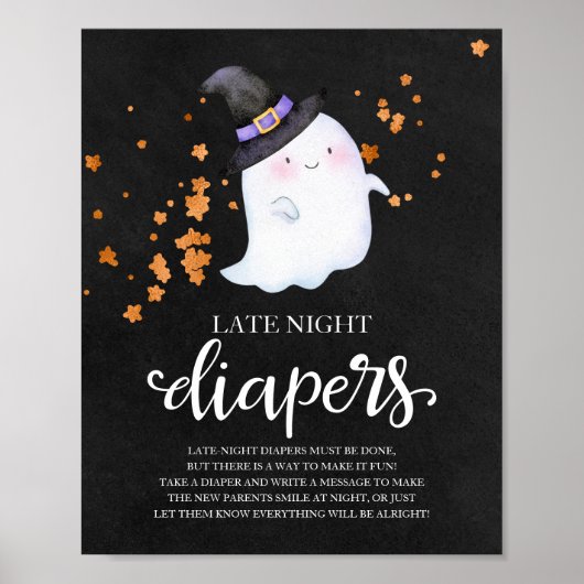 Ghost Late Night Diapers Baby Showspielzeichen Poster (Vorne)