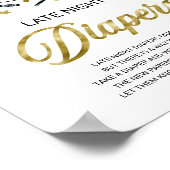 Ghost Late Night Diapers Baby Showspielzeichen Poster (Ecke)