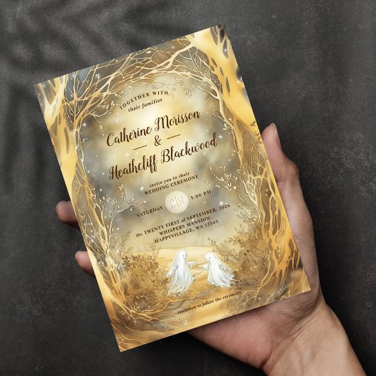 Ghost Liebe Einladung Hochzeit