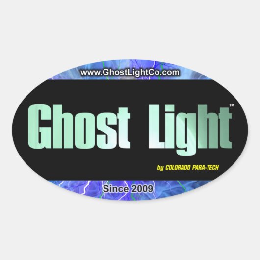 Ghost Light™ Oval Aufkleber #2 (Vorderseite)