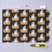 Ghost Lila Hexen Hat Pumpkin Pattern Halloween Seidenpapier (Handwerk)