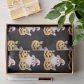 Ghost Lila Hexen Hat Pumpkin Pattern Halloween Seidenpapier (Geschenk)