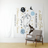 Ghost Little Boo Halloween Babydusche Hintergrund Wandteppich (Beispiel (Horizontal))