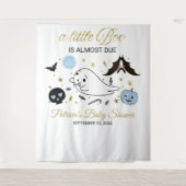 Ghost Little Boo Halloween Babydusche Hintergrund Wandteppich (Vorderseite)