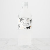 Ghost Little Boo Halloween Babydusche Wasserflaschenetikett (Vorderseite)