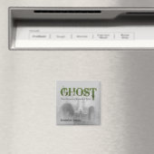 GHOST Logo Square Magazin Magnet (In Situ (Geschirrspüler))