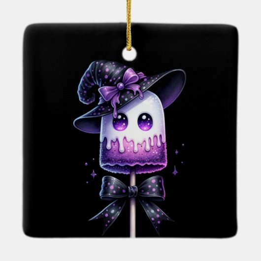 Ghost Lollipop Keramikornament (Rückseite)
