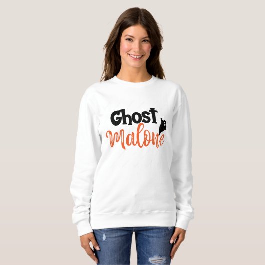 Ghost Malone Sweatshirt Crewneck | Post Malone (Vorne ganz)