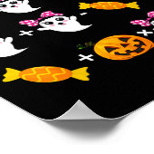 Ghost Mathematics Mathematics Halloween Niedlicher Poster (Ecke)