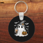 Ghost Milktea Ghost Drinking Bubble Tee Schlüsselanhänger (Vorderseite)