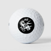 Ghost Mister Pro Triceratops Geschickte Antike Golfball (Vorderseite)