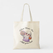 Ghost Mode: On – Personalized Halloween Tote Bag Tragetasche (Rückseite)