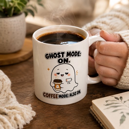 Ghost-Modus aktiviert, Kaffee-Modus auch aktiviert Kaffeetasse