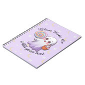 Ghost-Modus: Ein - Halloween-Ghost-Notebook Notizblock (Linke Seite)