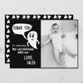 Ghost Monster Vielen Dank Karte mit Foto (Vorne/Hinten)