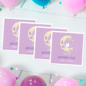 Ghost Moon Niedlich Spooky Ein Halloween 1. Geburt Serviette