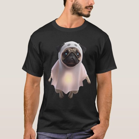 Ghost Mops 3D Pop-Out Halloween-T - Shirt (Vorderseite)