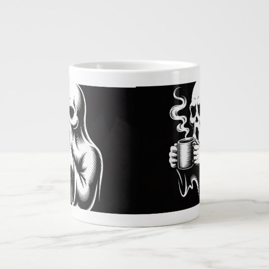 Ghost Mug Art Design – Spooky Cute Halloween Jumbo-Tasse (Vorderseite)