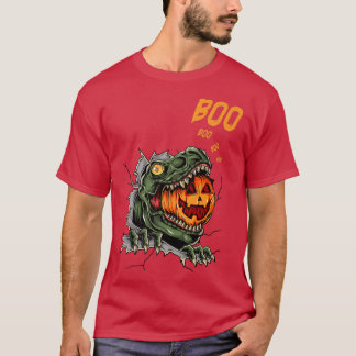 Ghost Mummy Dinosaur Funny Boo Halloween Boys Männ T-Shirt