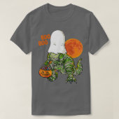 Ghost Mummy Dinosaur Pumpkin Funny Boo Halloween B T-Shirt (Design vorne)