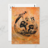 Ghost Mushrooms Postcard Postkarte (Vorne/Hinten)