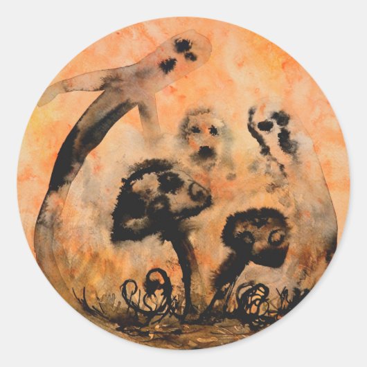 Ghost Mushrooms Stickers (Vorderseite)