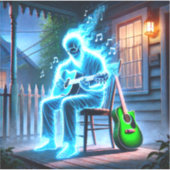 Ghost Musician Aufkleber (Vorderseite)