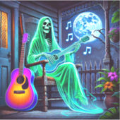 Ghost Musician Aufkleber (Vorderseite)
