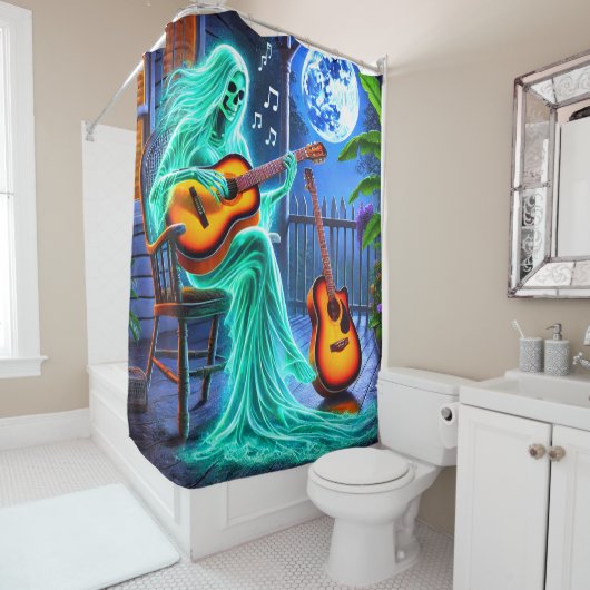 Ghost Musician Duschvorhang (Beispiel)